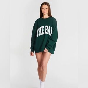 The Bar varsity sweatshirt hunter green 2XL